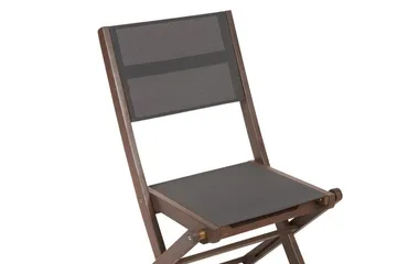 Kettelle Klappstol Utomhus 57x50x90 cm - Mörkbrun/Grå - Utemöbler - Balkong - Balkongmöbler - Balkongstolar