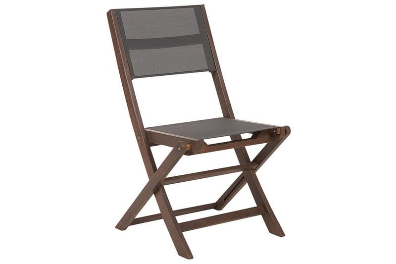 KETTELLE Klappstol Utomhus 57x50x90 cm Mörkbrun/Grå - Utemöbler - Balkong - Balkongmöbler - Balkongstolar