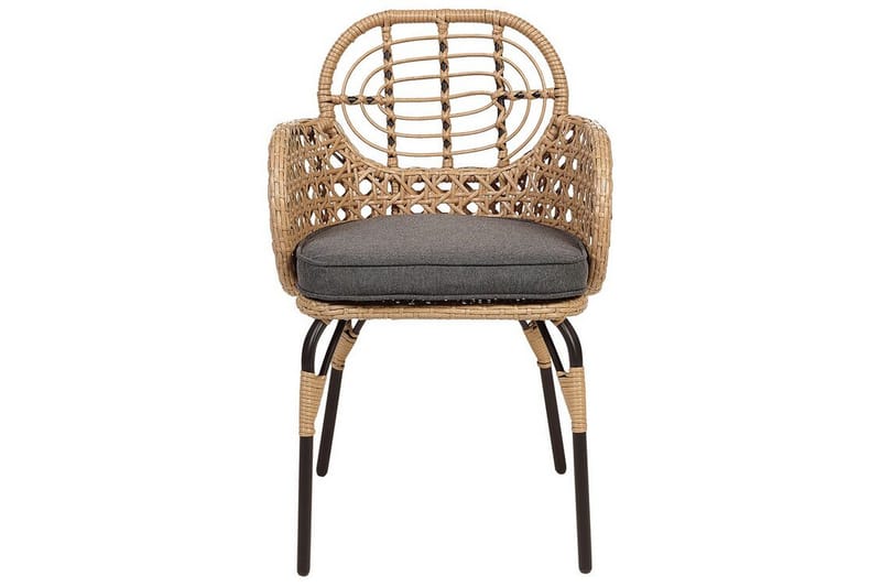 Leamington Karmstol Utomhus - Natural/Beige/Grå/Svart - Utemöbler - Balkong - Balkongmöbler - Balkongstolar