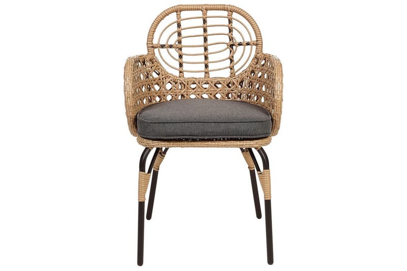 LEAMINGTON Karmstol Utomhus Natural/Beige/Grå/Svart - Utemöbler - Balkong - Balkongmöbler - Balkongstolar