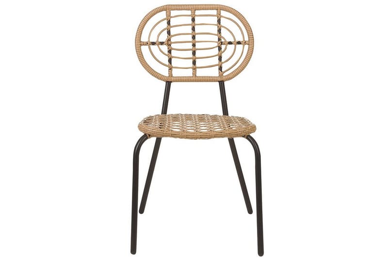 Leamington Matstol Utomhus - Natural/Beige/Svart - Utemöbler - Balkong - Balkongmöbler - Balkongstolar