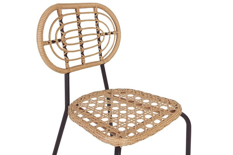 Leamington Matstol Utomhus - Natural/Beige/Svart - Utemöbler - Balkong - Balkongmöbler - Balkongstolar