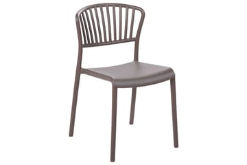 LEVERANO Matstol Utomhus 4 st Beige