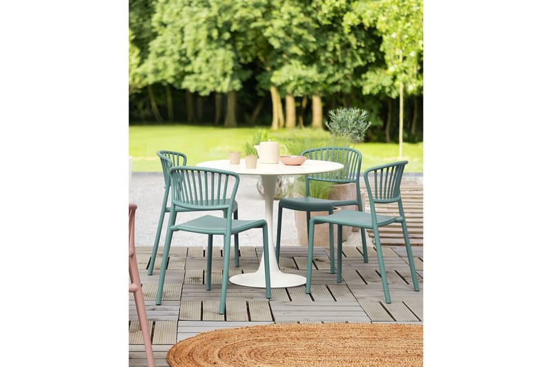 Leverano Matstol Utomhus - Grön - Utemöbler - Balkong - Balkongmöbler - Balkongstolar