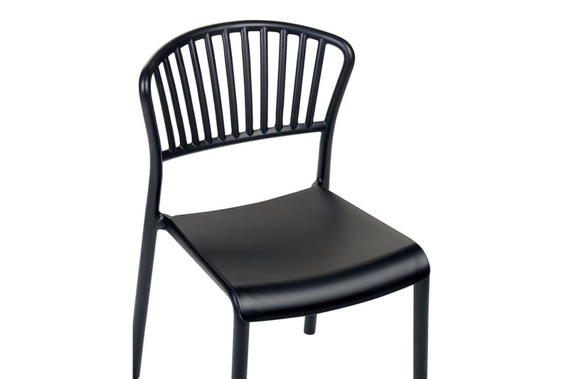 Leverano Matstol Utomhus - Svart - Utemöbler - Balkong - Balkongmöbler - Balkongstolar