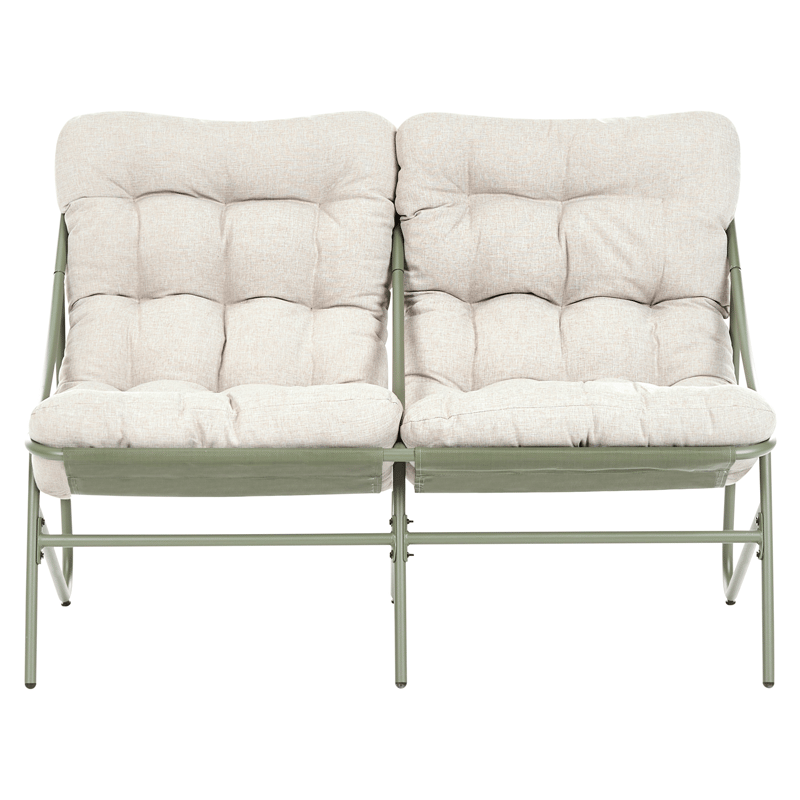 Loungegrupp 4-sits Molveno - Grön - Utemöbler - Balkong - Balkongmöbler - Balkonggrupper