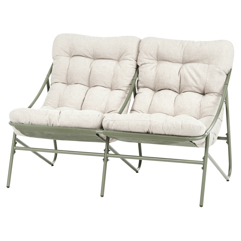 Loungegrupp 4-sits Molveno - Grön - Utemöbler - Balkong - Balkongmöbler - Balkonggrupper