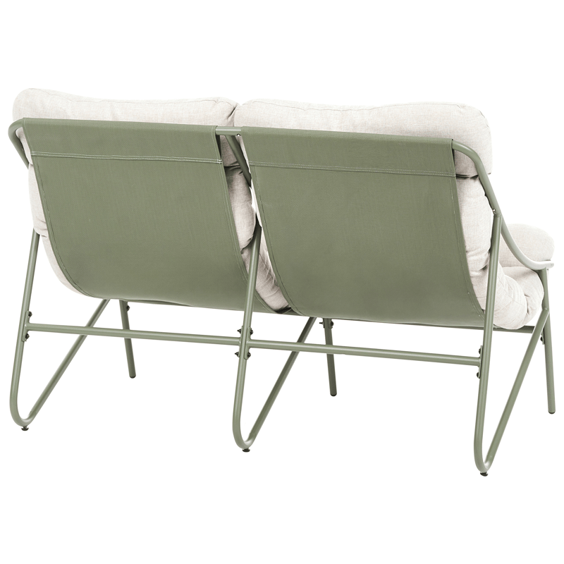 Loungegrupp 4-sits Molveno - Grön - Utemöbler - Balkong - Balkongmöbler - Balkonggrupper