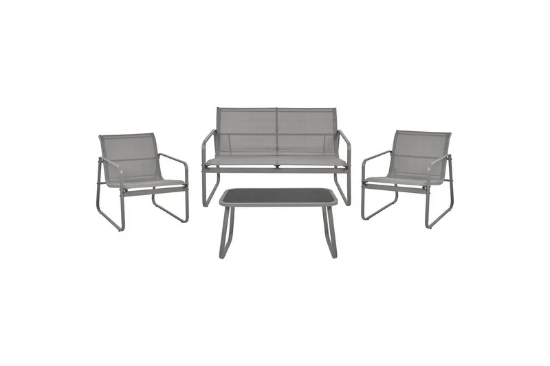 Loungegrupp Barrea Grå, Grå