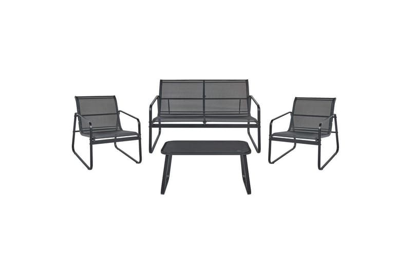 Loungegrupp Barrea Svart, Svart