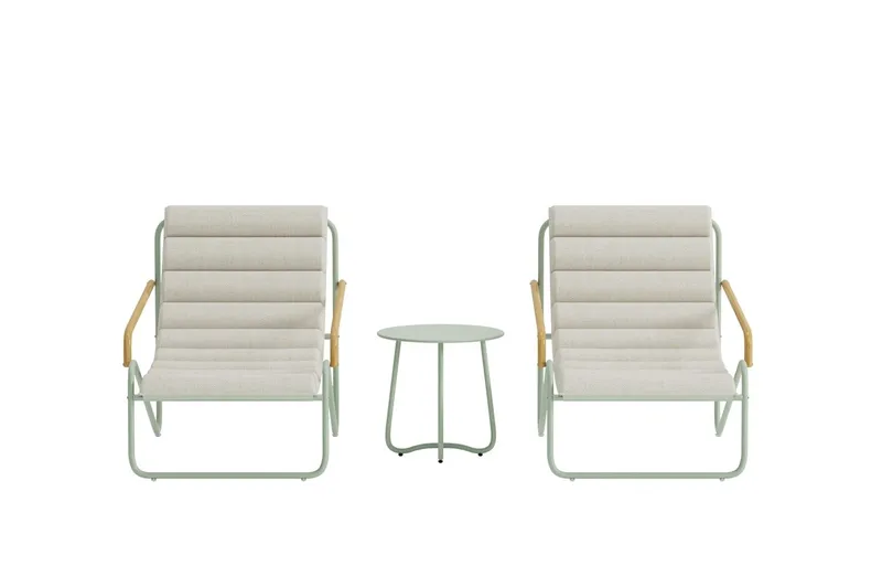 Loungegrupp Ithaka Utomhus - Grön - Utemöbler - Balkong - Balkongmöbler - Balkonggrupper