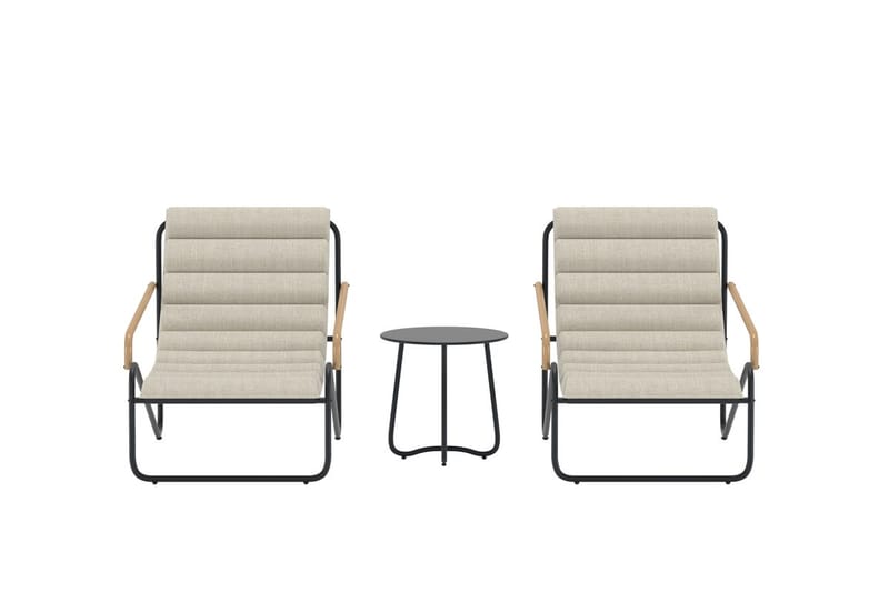 Loungegrupp Ithaka Utomhus - Svart - Utemöbler - Balkong - Balkongmöbler - Balkonggrupper