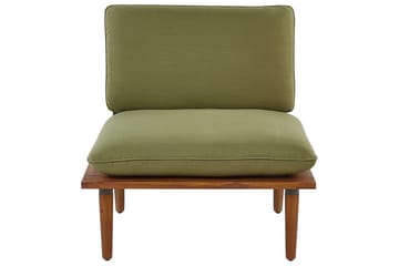 Loungegrupp med bord Frascati Grönt/ljust trä, 4-Sits - Grönt/ljust trä, 4-Sits - Utemöbler - Utegrupp - Loungegrupp