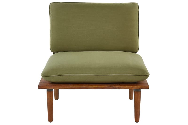 Loungegrupp med bord Frascati Grönt/ljust trä, 4-Sits - Grönt/ljust trä, 4-Sits - Utemöbler - Utegrupp - Loungegrupp