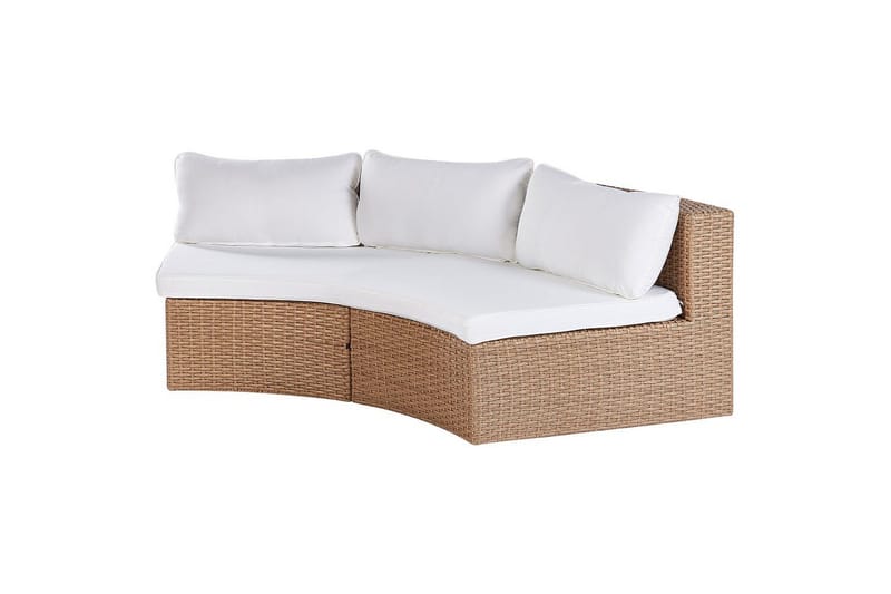 Loungegrupp Severo Beige/vit - Beige/vit - Utemöbler - Balkong - Balkongmöbler - Balkonggrupper