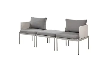 Loungegrupp Terracina Grå - Grå - Utemöbler - Balkong - Balkongmöbler - Balkonggrupper