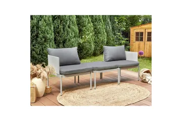 Loungegrupp Terracina Grå - Grå - Utemöbler - Balkong - Balkongmöbler - Balkonggrupper