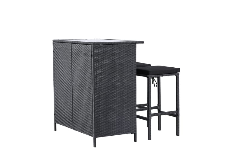 Knock Balkonggrupp 2-sits - Svart - Utemöbler - Balkong - Balkongmöbler - Balkonggrupper