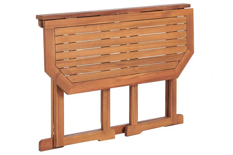 Manuele Hopfällbart Balkongbord och Trädgårdsbord 110 cm Trä - Ljusbrun - Utemöbler - Balkong - Balkongmöbler - Balkongbord