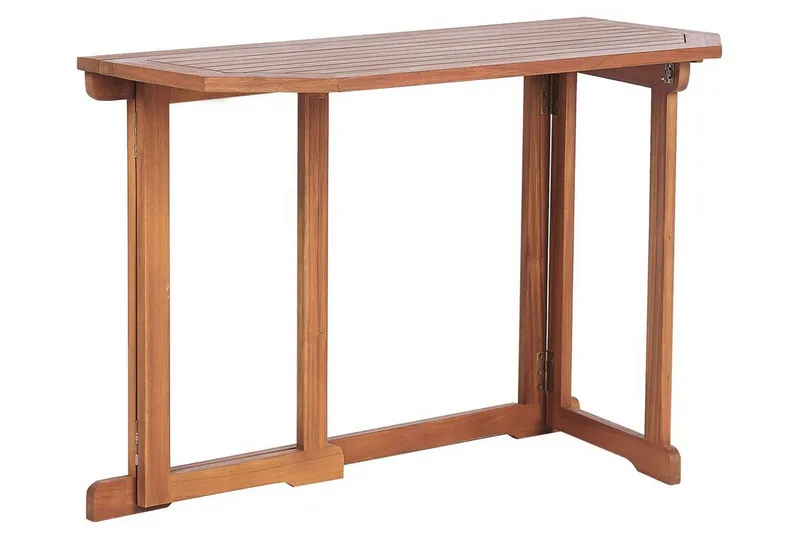 Manuele Hopfällbart Balkongbord och Trädgårdsbord 110 cm Trä - Ljusbrun - Utemöbler - Balkong - Balkongmöbler - Balkongbord