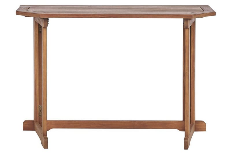Manuele Hopfällbart Balkongbord och Trädgårdsbord 110 cm Trä - Ljusbrun - Utemöbler - Balkong - Balkongmöbler - Balkongbord