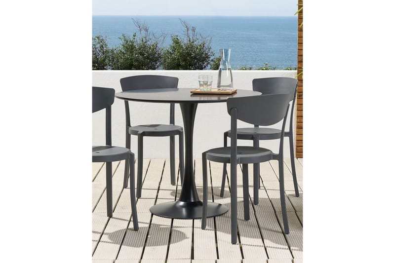 Maple Creek Matstol Utomhus - Mörkgrå - Utemöbler - Balkong - Balkongmöbler - Balkongstolar