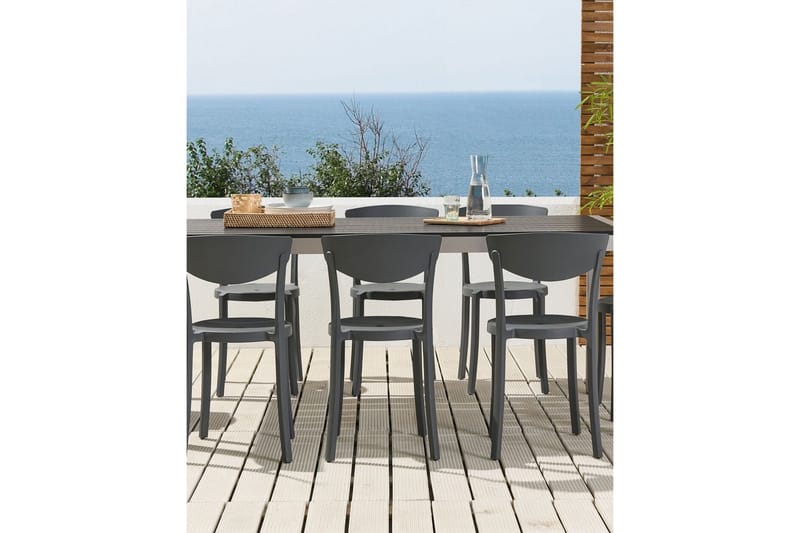 MAPLE CREEK Matstol Utomhus Mörkgrå - Utemöbler - Balkong - Balkongmöbler - Balkongstolar