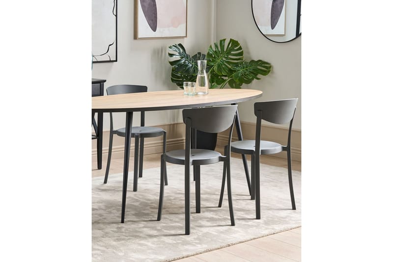 MAPLE CREEK Matstol Utomhus  Mörkgrå - Utemöbler - Balkong - Balkongmöbler - Balkongstolar