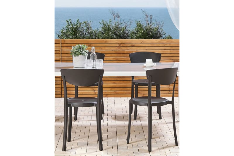 Maple Creek Matstol Utomhus - Svart - Utemöbler - Balkong - Balkongmöbler - Balkongstolar