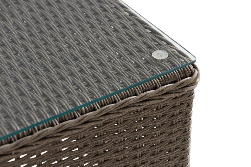 Marcus Caféset med 2 Light Fåtöljer m Dyna - Grå - Utemöbler - Balkong - Balkongmöbler - Balkonggrupper