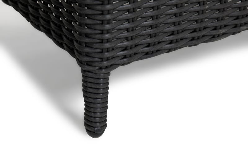 Marcus Caféset med 2 Light Fåtöljer m Dyna - Svart - Utemöbler - Balkong - Balkongmöbler - Balkonggrupper