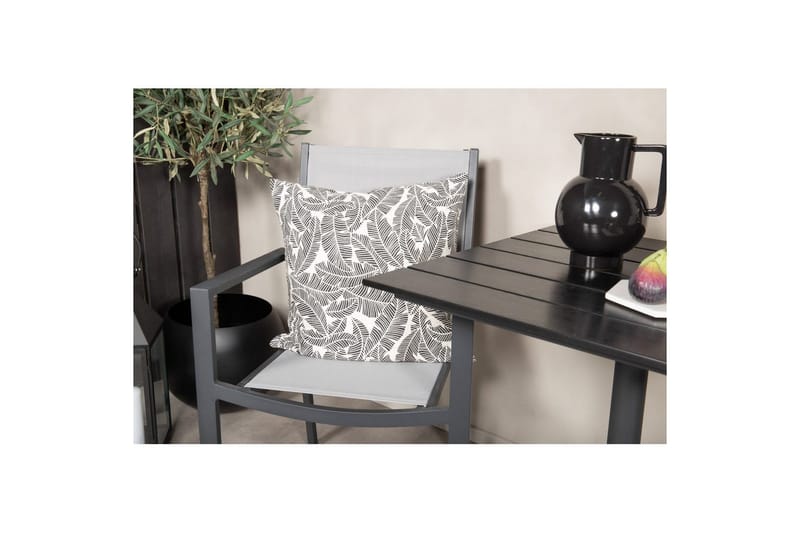 Matgrupp Colorado Cafébord 70x70 cm Svart med 2st Copacabana Stolar - Utemöbler - Balkong - Balkongmöbler - Balkonggrupper