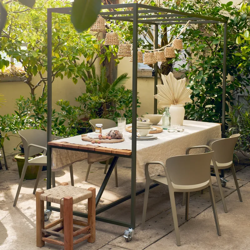 Matstol Bent Utomhus - Grön - Utemöbler - Balkong - Balkongmöbler - Balkongstolar