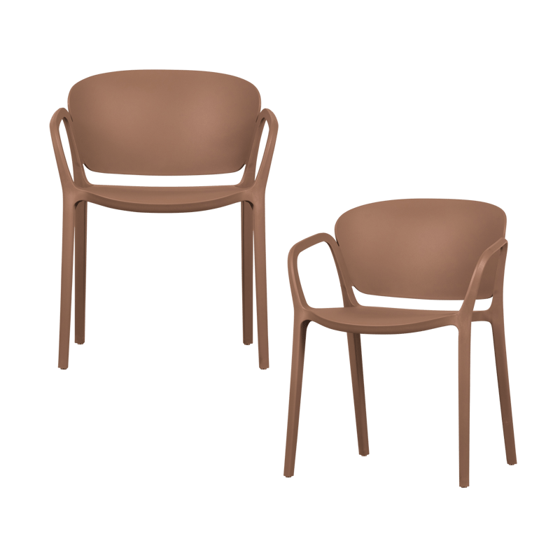 Matstol Bent Utomhus - Laxrosa - Utemöbler - Balkong - Balkongmöbler - Balkongstolar