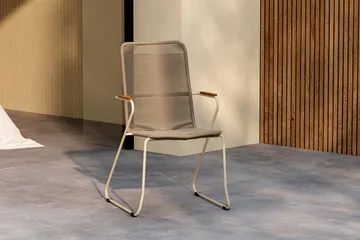 Matstol Bois Utomhus - beige - Utemöbler - Balkong - Balkongmöbler - Balkongstolar