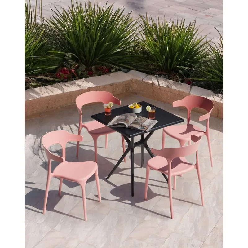 Matstol Gubbio 4-pack - Rosa - Utemöbler - Balkong - Balkongmöbler - Balkongstolar