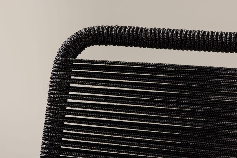 Matstol Lindos Utomhus - Svart - Utemöbler - Balkong - Balkongmöbler - Balkongstolar