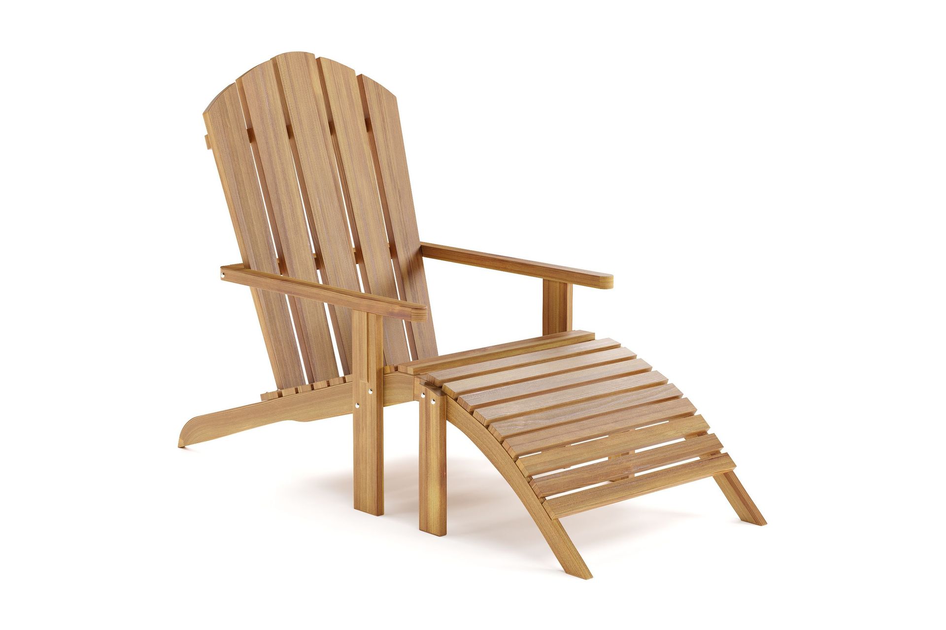 menorca karmstol - solstol i trä utomhus - teak / natur