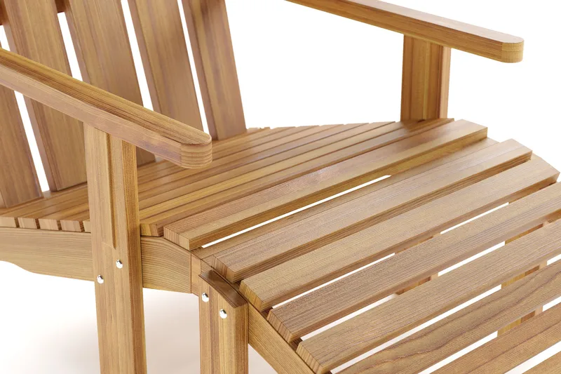 Menorca Karmstol - Solstol i trä Utomhus - Teak / Natur - Utemöbler - Utestolar & fåtöljer - Utefåtöljer & loungefåtöljer