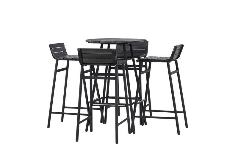 Mexico Balkonggrupp 4-sits - Svart - Utemöbler - Balkong - Balkongmöbler - Balkonggrupper