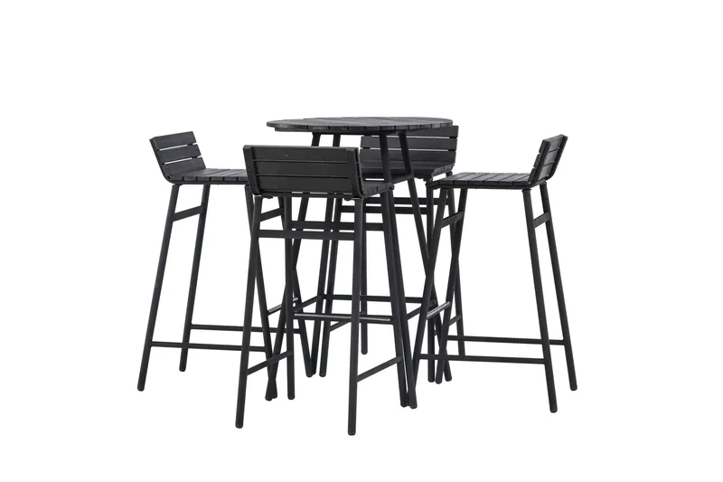 Mexico Balkonggrupp 4-sits - Svart - Utemöbler - Balkong - Balkongmöbler - Balkonggrupper