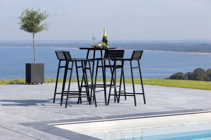 Mexico Balkonggrupp 4-sits - Svart - Utemöbler - Balkong - Balkongmöbler - Balkonggrupper