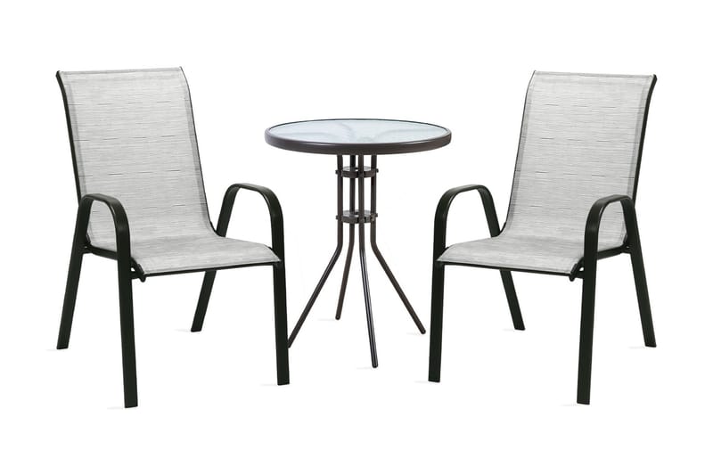 Möbelset DUBLIN bord och 2 stolar D60xH70 - Caféset - Balkonggrupper