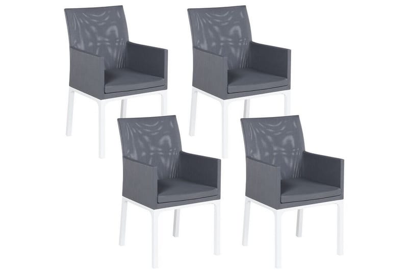 MONTERONI Karmstol Utomhus  Grå/Vit - Utemöbler - Balkong - Balkongmöbler - Balkongstolar