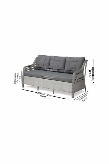 Nalto Loungegrupp Utomhus - Utemöbler - Balkong - Balkongmöbler - Balkonggrupper