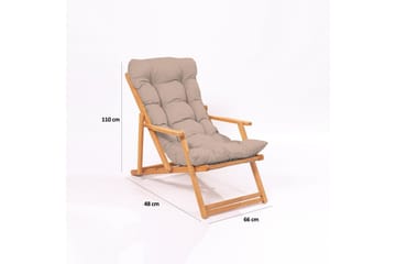 Parvez Balkonggrupp 2-sits - Beige - Utemöbler - Balkong - Balkongmöbler - Balkonggrupper