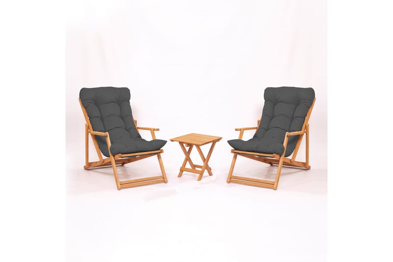 Parvez Balkonggrupp 2-sits - Grå - Utemöbler - Balkong - Balkongmöbler - Balkonggrupper