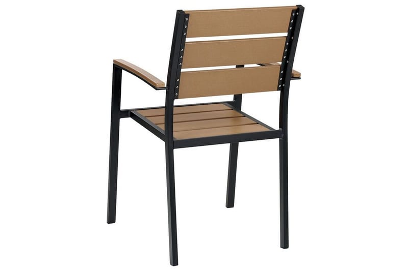 Pereta Karmstol Utomhus - Ljusbrun/Svart - Utemöbler - Balkong - Balkongmöbler - Balkongstolar