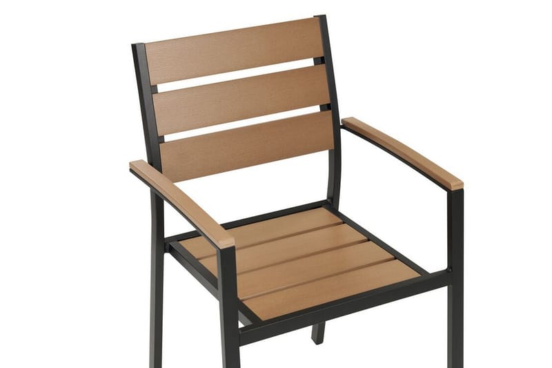 Pereta Karmstol Utomhus - Ljusbrun/Svart - Utemöbler - Balkong - Balkongmöbler - Balkongstolar
