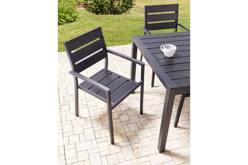 Pereta Karmstol Utomhus - Svart/Guld - Utemöbler - Balkong - Balkongmöbler - Balkongstolar